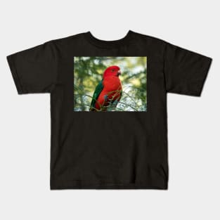 Male King Parrot: Birds of Australia Kids T-Shirt